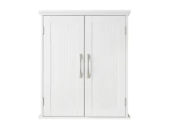Teamson Home Holz Badezimmer Wand Medizinschrank mit Verstellbaren Regalen Weiß* Regal Weiß