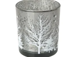 Teelicht-Glas Baum Ø 7 cm x 8 cm 3-fach sortiert* Kerzenhalter