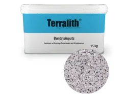 Terralith Buntsteinputz Mosaikputz 2mm -15 kg- BSP141 Weiss Grau Schwarz