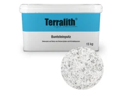 Terralith Buntsteinputz Mosaikputz 2mm -15 kg- BSP110 Weiss Grau