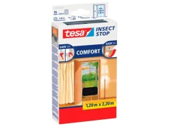 Tesa Fliegengitter Tür mit Klettband Comfort 220 cm x 120 cm