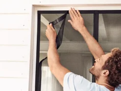 Tesa ® Selbstschließender Magnetvorhang 0,80 m x 2,00 m Anthrazit* Insektenschutz|Türvorhänge