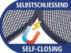 Tesa ® Selbstschließender Magnetvorhang 1,00 m x 2,20 m Anthrazit