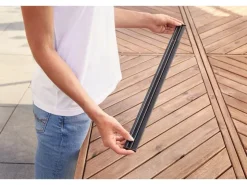 Tesa ® teleskopierbare Alu-Lamellentür Anthrazit* Insektenschutz