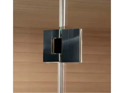 Home Deluxe Traditionelle Sauna SKYLINE BIG Tannenholz Natur XL mit Kunststeinwand* Sitzbänke