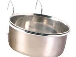 Trixie Edelstahlnapf mit Halter 600 ml/ ø 12 cm* Vogelbedarf