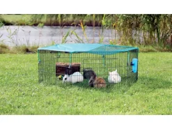 Trixie Freilaufgehege Natura für Jungtiere mit Netz ø 116 cm x 38 cm* Kleintierbedarf