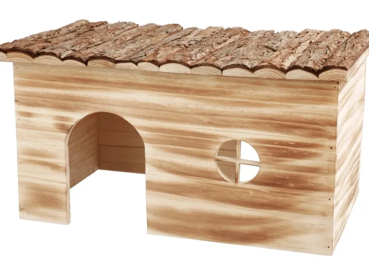 Trixie Haus Grete Natural Living geflammt 45 cm x 24 cm x 28 cm* Kleintierbedarf