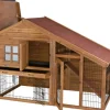 Trixie Kleintierstall Natura mit Freilaufgehege 151 cm x 107 cm x 80 cm Braun