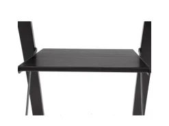 TRUTZHOLM Alu Trittleiter 3 Stufig Klappbar 150kg Anti Rutsch Trittflächen TÜV GS Schwarz