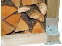 TRUTZHOLM 4x Holzstapelhilfe Stapelhilfe Für Brennholz Holzstapelhalter* Holzregale