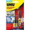 UHU Sekundenkleber 3D Filler 3g + 9g