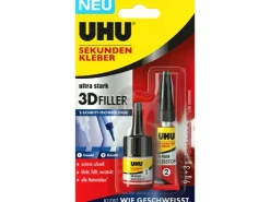 UHU Sekundenkleber 3D Filler 3g + 9g