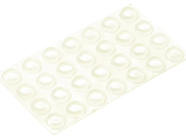 Universalpuffer Selbstklebend Ø 12 mm 28 Stück Transparent