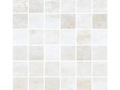 Vabene Mosaikfliese Allora Due Bianco Feinsteinzeug 30 cm x 30 cm* Mosaik