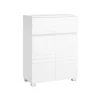 Vasagle Badezimmerschrank mit Schublade und Regal 30 cm x 60 cm x 80 cm Weiß* Regale Massivholz|Regal Weiß