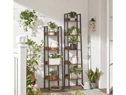 Vasagle Bücherregal 6 Ebenen 30 cm x 33,8 cm x 170 cm Braun-Schwarz* Regale Massivholz|Holzregale