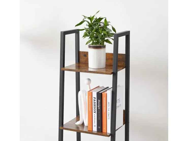 Vasagle Bücherregal 6 Ebenen 30 cm x 33,8 cm x 170 cm Braun-Schwarz* Regale Massivholz|Holzregale