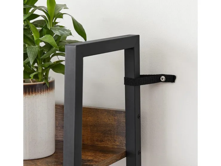 Vasagle Bücherregal 6 Ebenen 30 cm x 33,8 cm x 170 cm Braun-Schwarz* Regale Massivholz|Holzregale