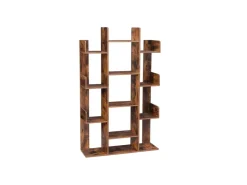 Vasagle Bücherregal Baum-Form 25 cm x 86 cm x 140 cm Vintagebraun* Regale Massivholz|Holzregale