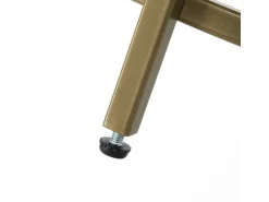 Vasagle Beistelltisch Hartglas Ø 50 cm x 50 cm Gold* Sofas