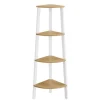 Vasagle Eckregal 33,4 cm x 33,4 cm x 125 cm Nature-Weiß* Holzregale|Bücherregale
