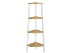 Vasagle Eckregal 33,4 cm x 33,4 cm x 125 cm Nature-Weiß* Holzregale|Bücherregale