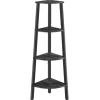 Vasagle Eckregal 4 Ebenen 33,4 cm x 33,4 cm x 124,5 Grau-Schwarz* Eckregale