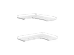 Vasagle Eckregal 2er Set L-förmig 29 cm x 40 cm Weiß* Wandregale|Schweberegale