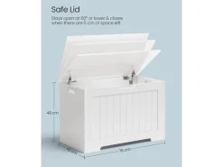 Vasagle Schuhtruhe 40 cm x 76 cm x 48 cm Weiß* Sitzbänke