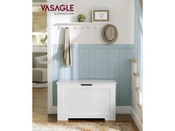 Vasagle Schuhtruhe 40 cm x 76 cm x 48 cm Weiß* Sitzbänke