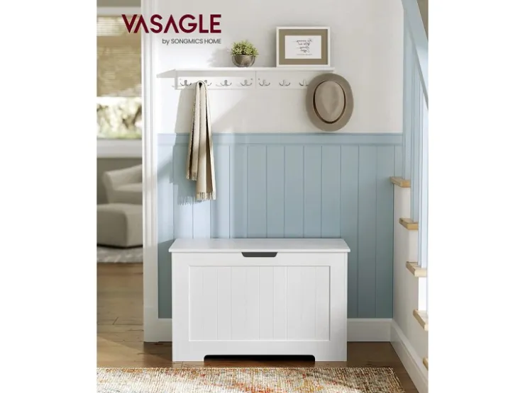Vasagle Schuhtruhe 40 cm x 76 cm x 48 cm Weiß* Sitzbänke