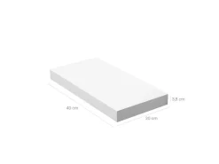 Vasagle Wandboard 40 cm x 20 cm x 3,8 cm Weiß* Schweberegale