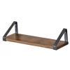 Vasagle Wandregal 40 cm x 12 cm x 11 cm Braun-Schwarz* Schweberegale