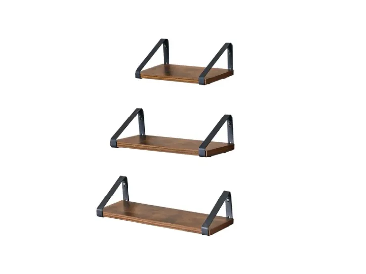 Vasagle Wandregal 40 cm x 12 cm x 11 cm Braun-Schwarz* Schweberegale