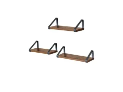 Vasagle Wandregal 40 cm x 12 cm x 11 cm Braun-Schwarz* Schweberegale