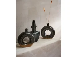 Vase Ancient Secrets 19,5 cm x 6 cm x 17 cm Schwarz* Vasen