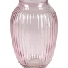 Vase Blush Bordeaux Glas 21 cm Ø 15 cm Helllila* Kommode|Sideboards