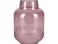 Vase Blush Bordeaux Glas 21 cm x Ø 15 cm Burgunderrot* Vasen