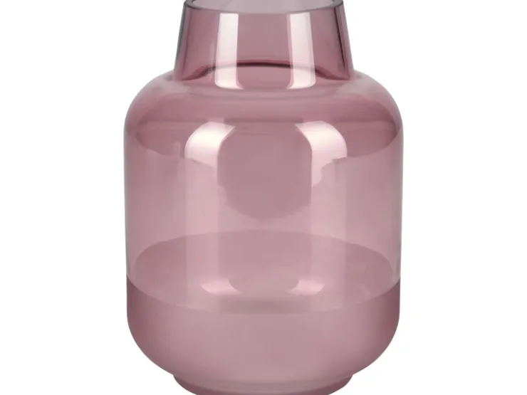 Vase Blush Bordeaux Glas 21 cm x Ø 15 cm Burgunderrot* Vasen