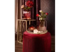 Vase Blush Bordeaux Glas 21 cm x Ø 15 cm Burgunderrot* Vasen