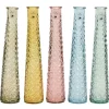 Vase Glas 5-fach sortiert Ø 7 cm x 32 cm Farbauswahl