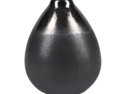 Vase Minimalist Zen Keramik 12,8 cm x Ø 10,2 cm Schwarz