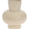 Vase Porzellan Glanzglasur-Finish Ø 19 cm x 22,5 cm Beige* Vasen