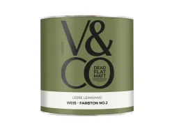 V&CO Premium-Innenfarbe Dead Flat Matt Weiß Farbton 2 2,5 l* Innenfarben