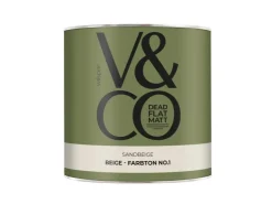 V&CO Premium-Innenfarbe Dead Flat Matt Beige Farbton 1 2,5 l* Innenfarben