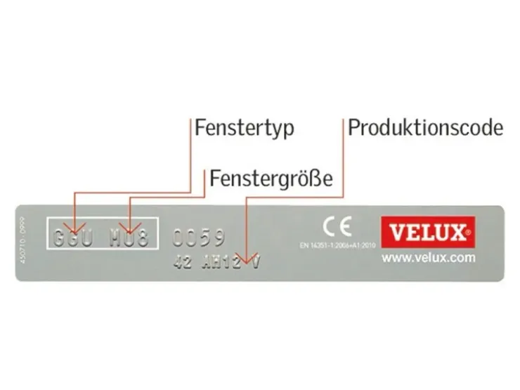 Velux Sichtschutzrollo mit Haltekrallen RHL 100 1086