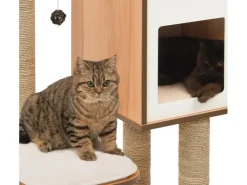 Vesper Kratzbaum High Base 55,5 cm x 56 cm x 121,5 cm Walnuss* Katzenbedarf