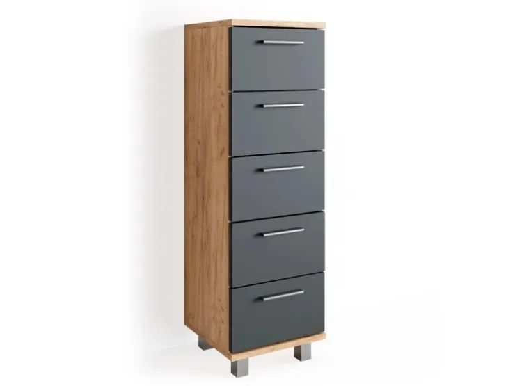 Vicco Badschrank Ilias /Anthrazit 30 x 95 cm