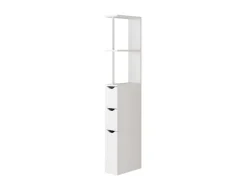 Vicco Badschrank Vera Weiß 137 x 15 cm mit 3 Schubladen* Regal Weiß